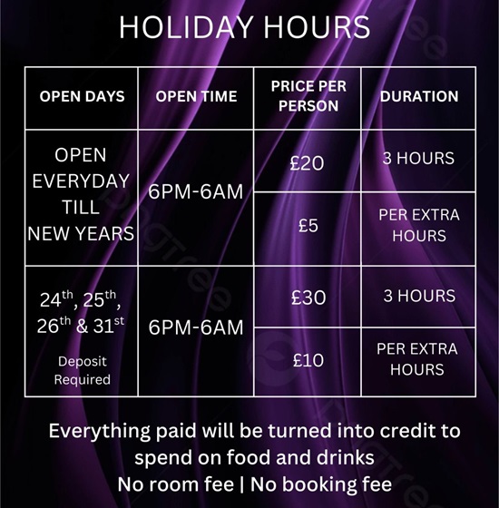 Level 8 KTV Christmas promotional poster - Book your private karaoke room in Manchester